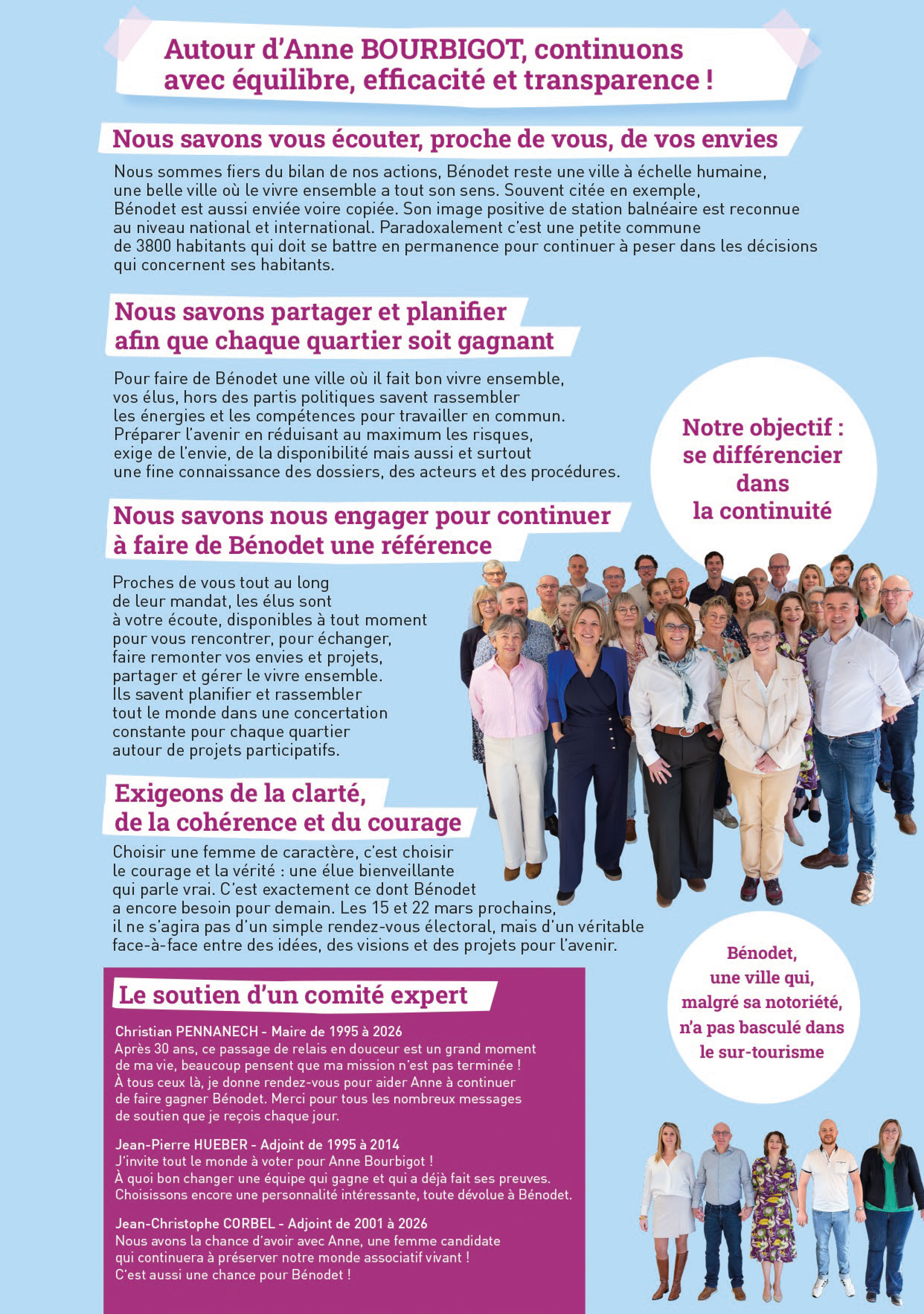 Notre projet municipal